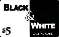 Buy Black and White phone card